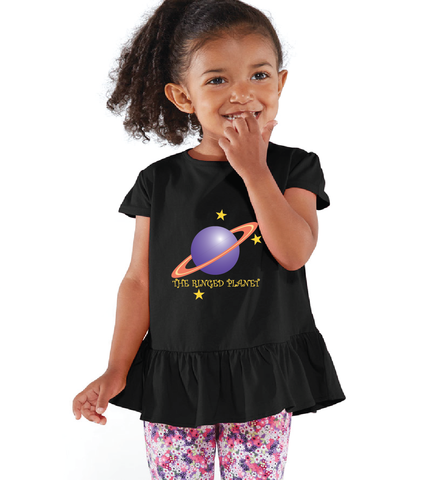 Toddler Girl Saturn Ring Tshirt