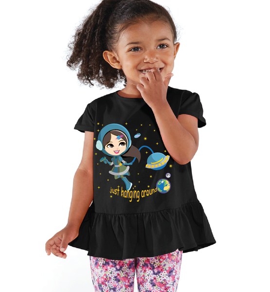 Toddler Girl Astronaut Tshirt
