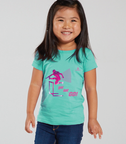 Toddler Girl Get Set Go Tshirt