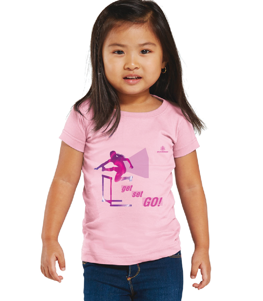 Toddler Girl Get Set Go Tshirt