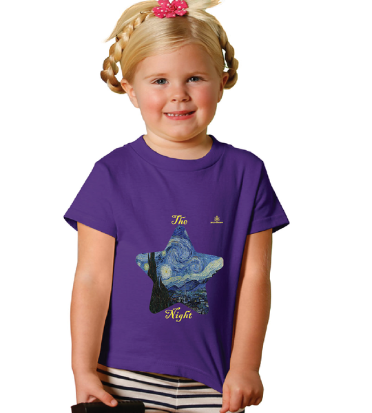 Toddler Girl Starry Night Tshirt