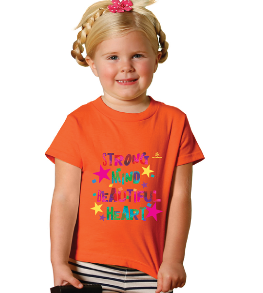 Toddler Girl Strong Mind Beautiful Heart Tshirt
