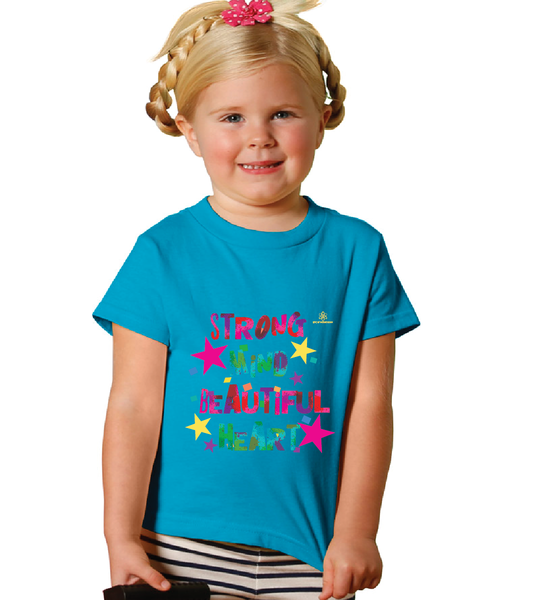 Toddler Girl Strong Mind Beautiful Heart Tshirt