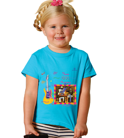 Toddler Girl Three musicians Tshirt