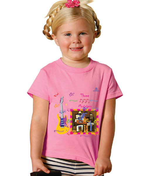 Toddler Girl Three musicians Tshirt