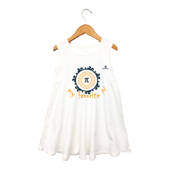 Toddler Girl Pi Empire dress