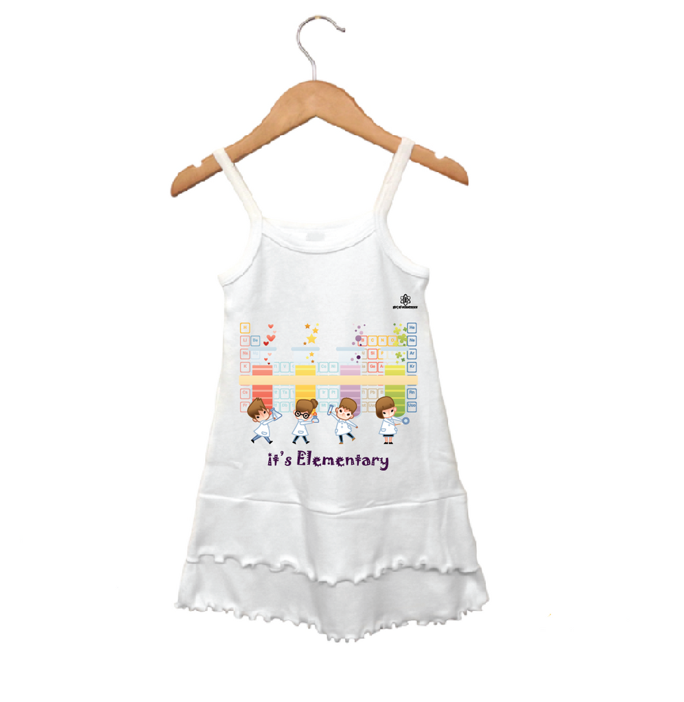 Toddler Girl Periodic table Spaghetti dress