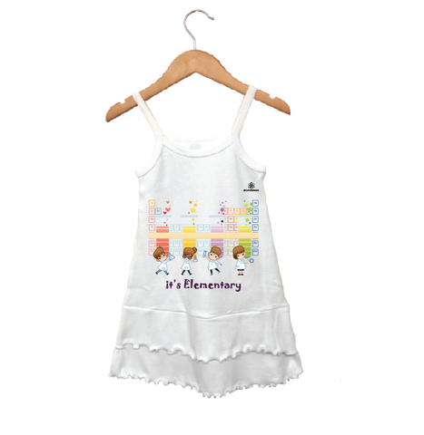 Toddler Girl Periodic table Spaghetti dress