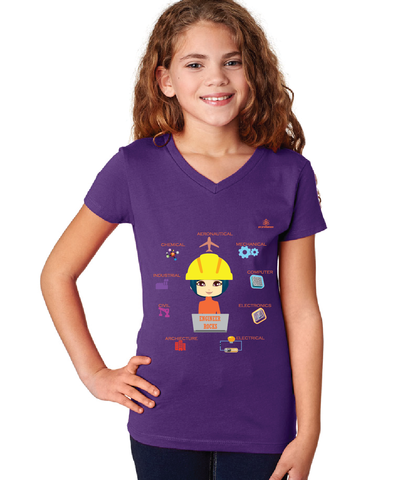 Youth Girl Engineer Girl Tshirt