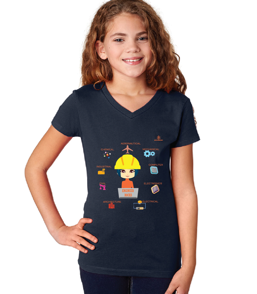 Youth Girl Engineer Girl Tshirt
