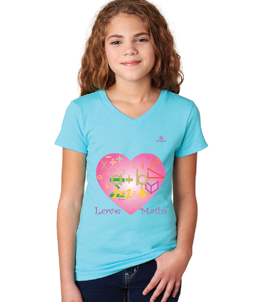 Youth Girl Love Maths Tshirt