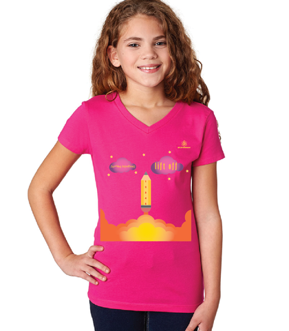 Youth Girl Rocket Blastoff Tshirt