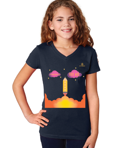 Youth Girl Rocket Blastoff Tshirt