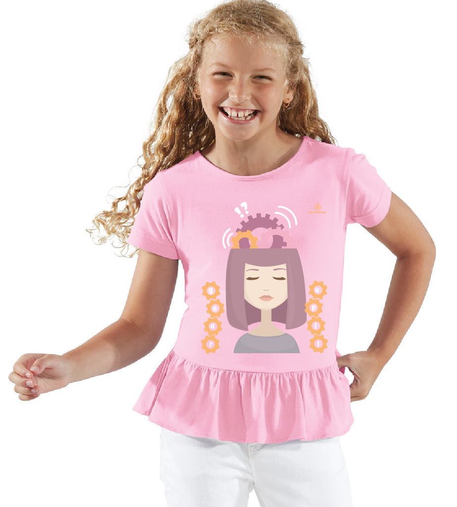 Youth Girl Mindgear Ruffle Tshirt
