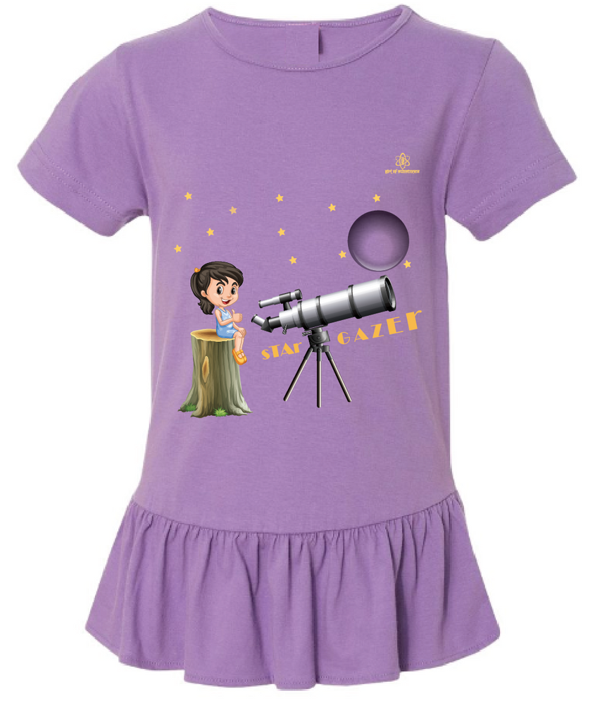 Youth Girl Stargazer Ruffle Tshirt